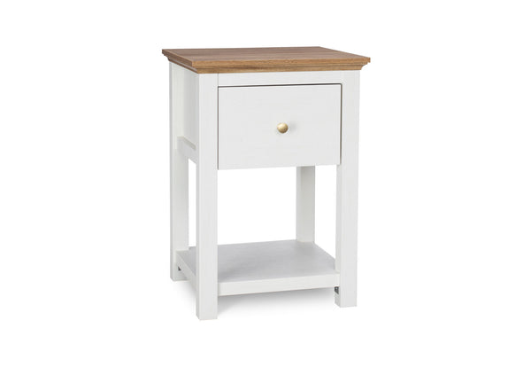 WORCESTER LAMP TABLE WHITE/NATURAL