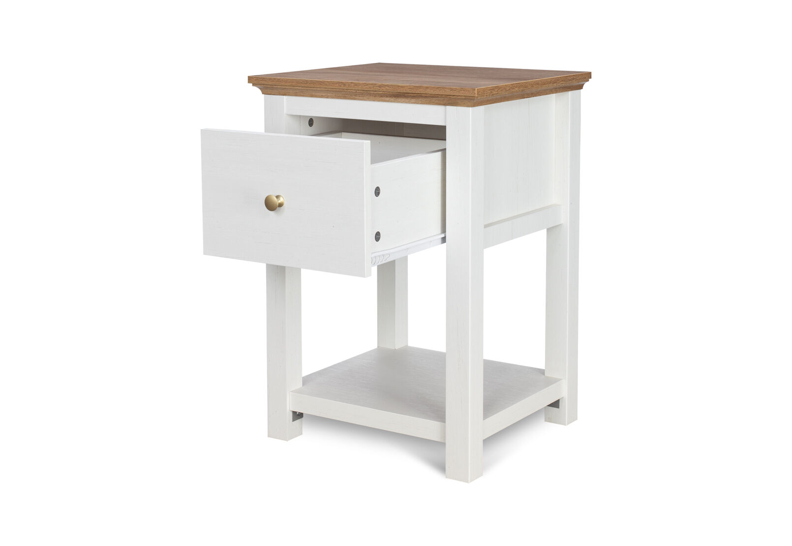 WORCESTER LAMP TABLE WHITE/NATURAL
