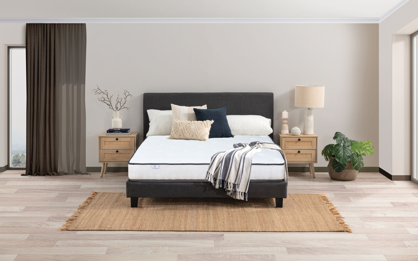 LLAMA EMALENE QUEEN MATTRESS WHITE
