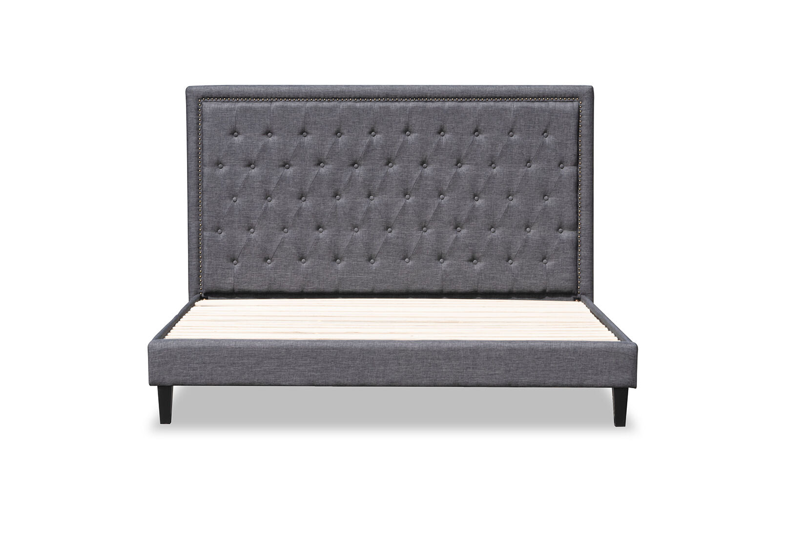 ARNOLD DARK GREY KING BED DARK GREY