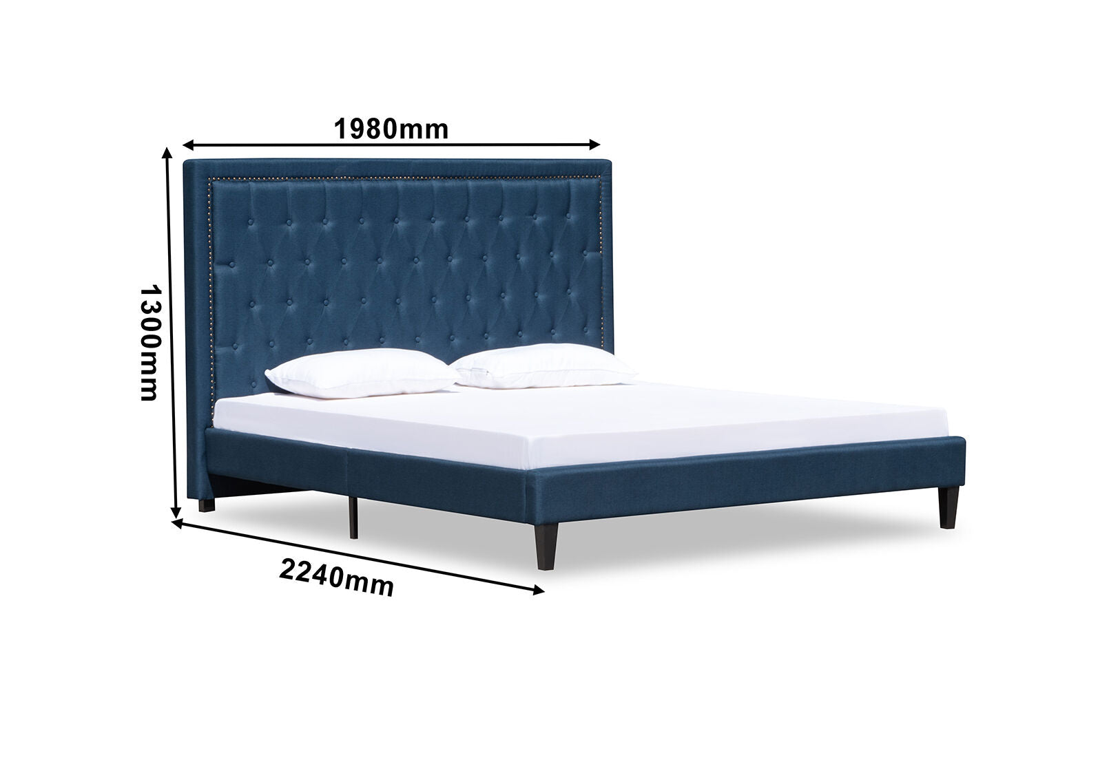 ARNOLD NAVY KING BED NAVY
