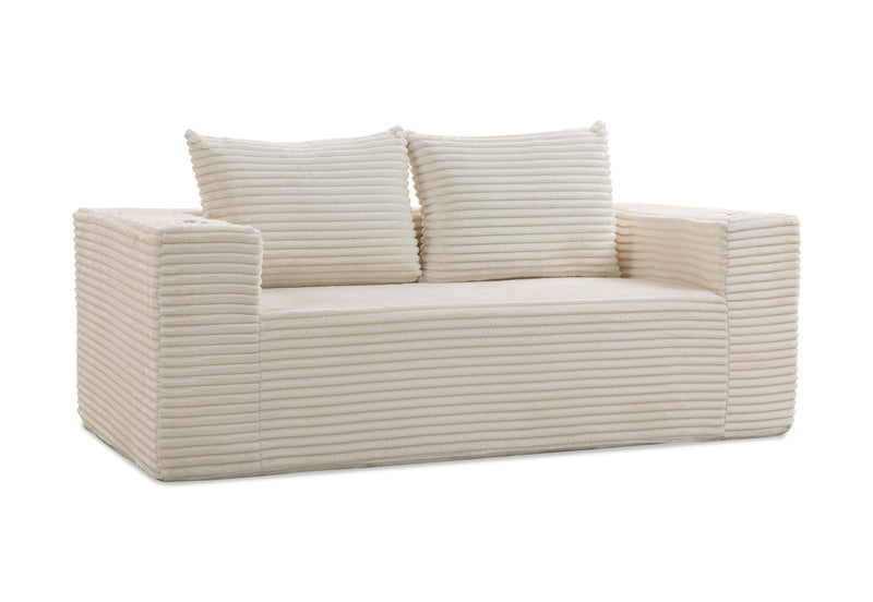 GRIMSBY 2 SEAT SOFA WHITE