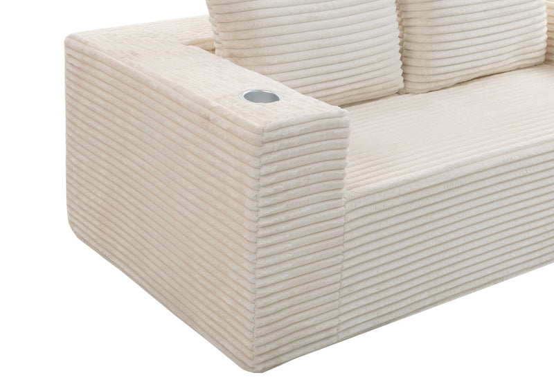 GRIMSBY 2 SEAT SOFA WHITE