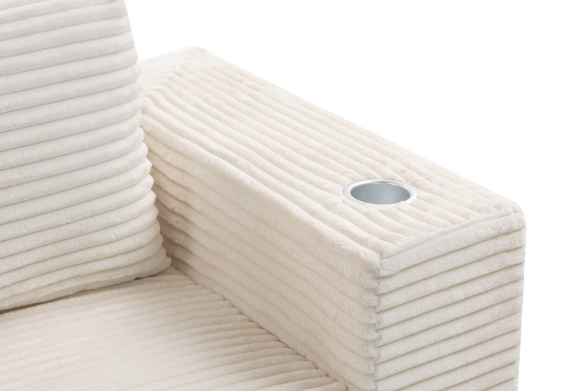 GRIMSBY 2 SEAT SOFA WHITE