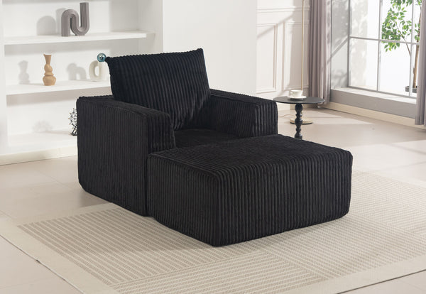 LANGRES ACCENT CHAIR BLACK