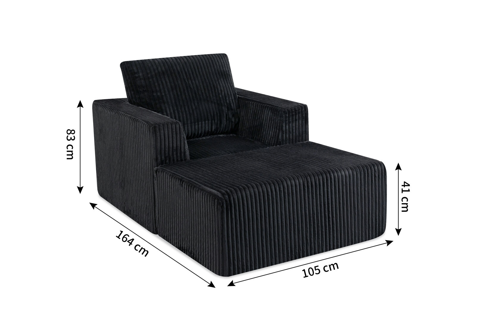 LANGRES ACCENT CHAIR BLACK
