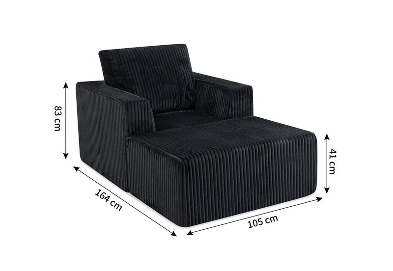 LANGRES ACCENT CHAIR BLACK