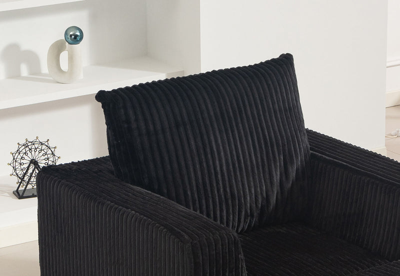 LANGRES ACCENT CHAIR BLACK