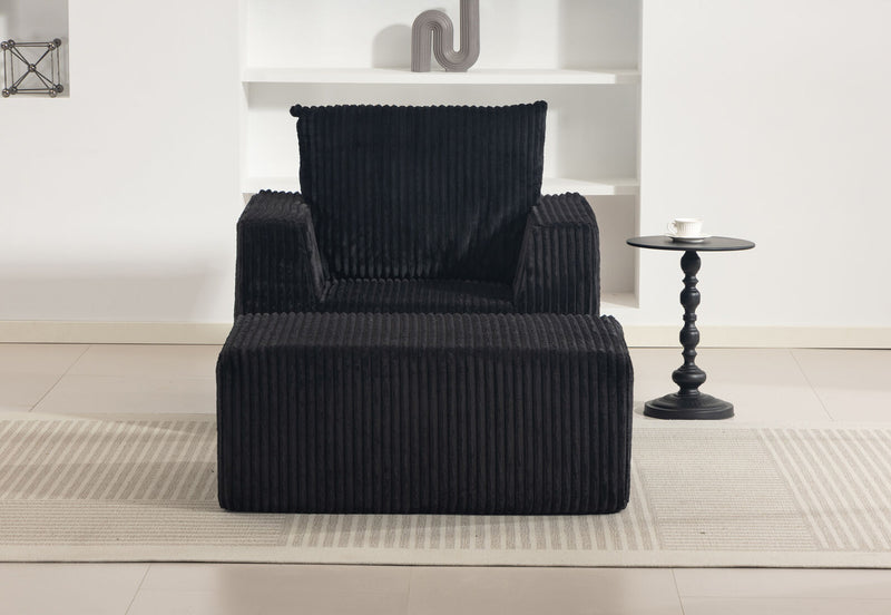 LANGRES ACCENT CHAIR BLACK