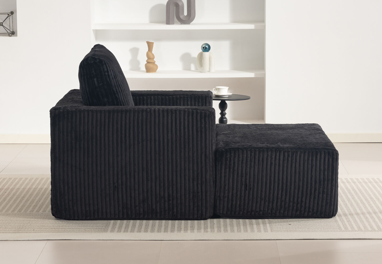 LANGRES ACCENT CHAIR BLACK