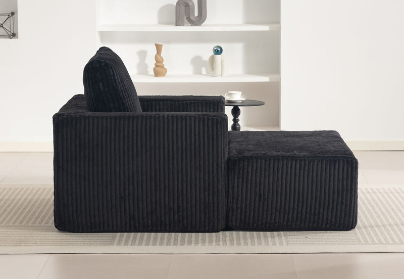 LANGRES ACCENT CHAIR BLACK