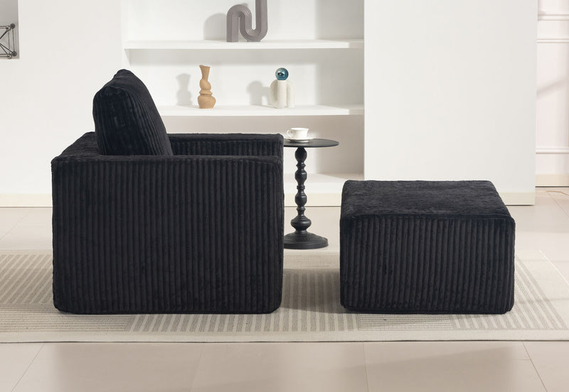 LANGRES ACCENT CHAIR BLACK