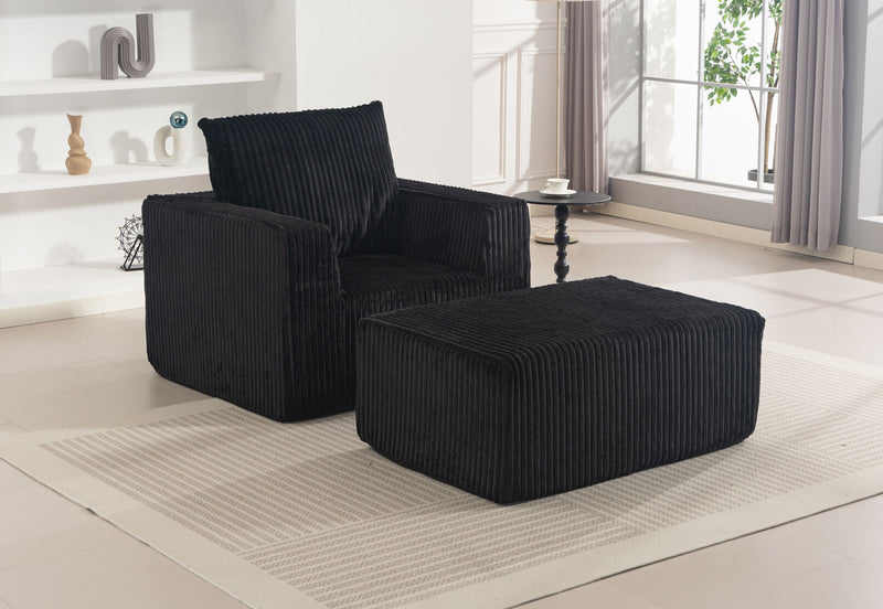 LANGRES ACCENT CHAIR BLACK