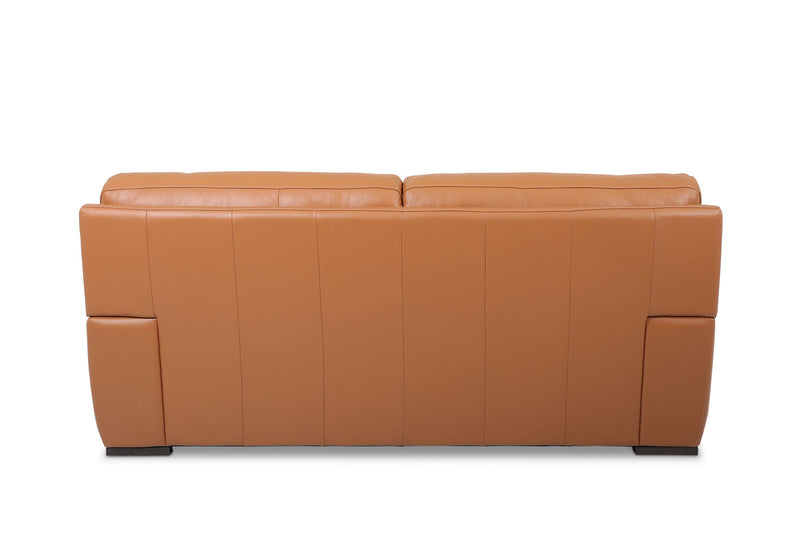 WILCOT LEATHER 2.5 SEATER SOFA 	TAN