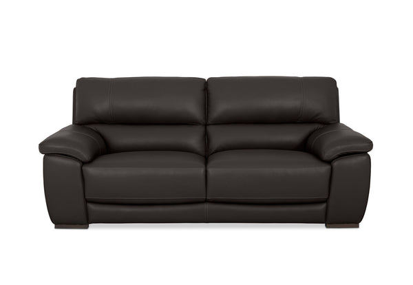 WILCOT LEATHER 2.5 SEATER SOFA 	CHOCOLATE