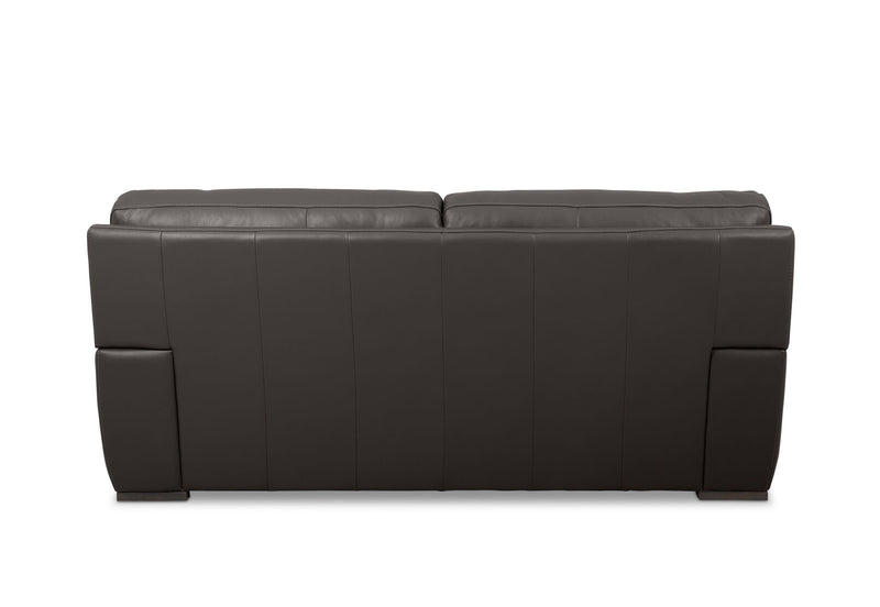 WILCOT LEATHER 2.5 SEATER SOFA 	CHOCOLATE