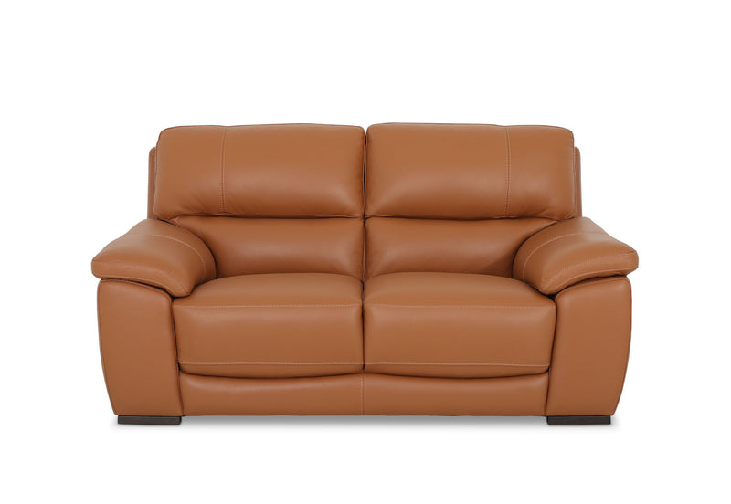 WILCOT LEATHER 2 SEATER SOFA 	TAN