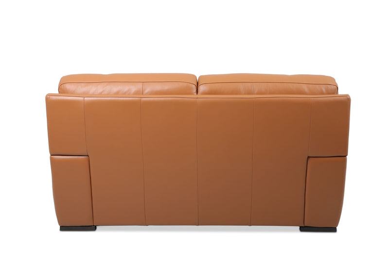 WILCOT LEATHER 2 SEATER SOFA 	TAN