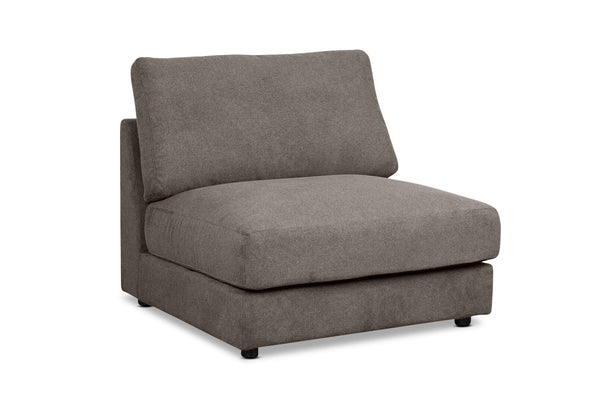 RAQUEL 2.0 FABRIC MODULAR ARMLESS CHAIR DARK GREY