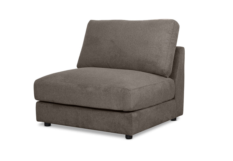 RAQUEL 2.0 FABRIC MODULAR ARMLESS CHAIR DARK GREY