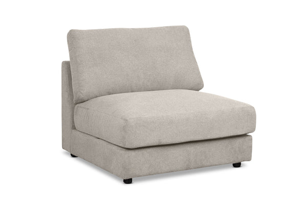 RAQUEL 2.0 FABRIC MODULAR ARMLESS CHAIR LIGHT GREY