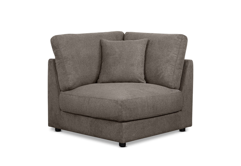 RAQUEL 2.0 FABRIC MODULAR CORNER WEDGE DARK GREY