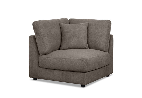 RAQUEL 2.0 FABRIC MODULAR CORNER WEDGE DARK GREY