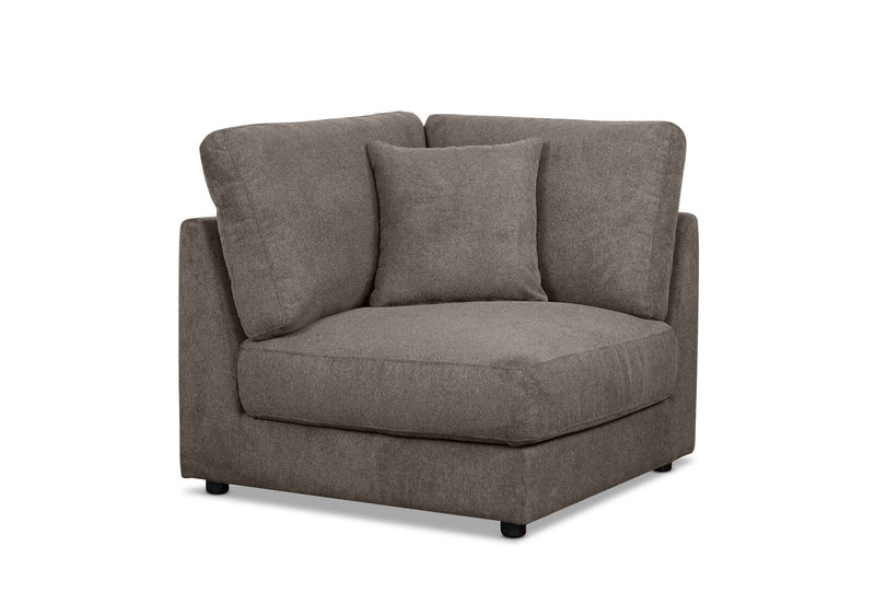 RAQUEL 2.0 FABRIC MODULAR CORNER WEDGE DARK GREY