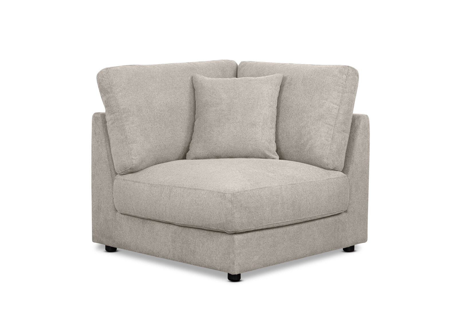 RAQUEL 2.0 FABRIC MODULAR CORNER WEDGE LIGHT GREY