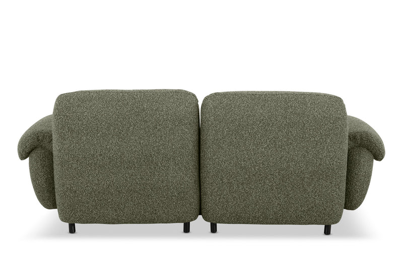 LAVINIA FABRIC 2.5 SEATER SOFA FOREST GREEN