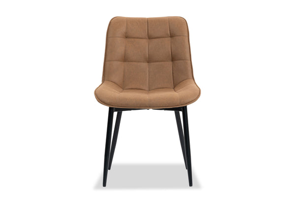 ARCADIAN SET OF 2 TAN DINING CHAIRS 	TAN