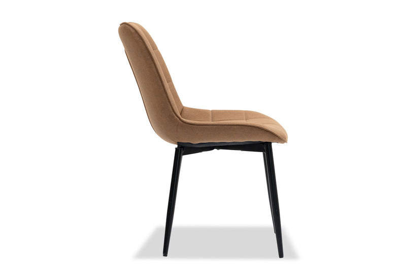 ARCADIAN SET OF 2 TAN DINING CHAIRS 	TAN