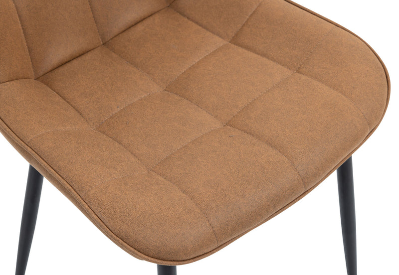 ARCADIAN SET OF 2 TAN DINING CHAIRS 	TAN