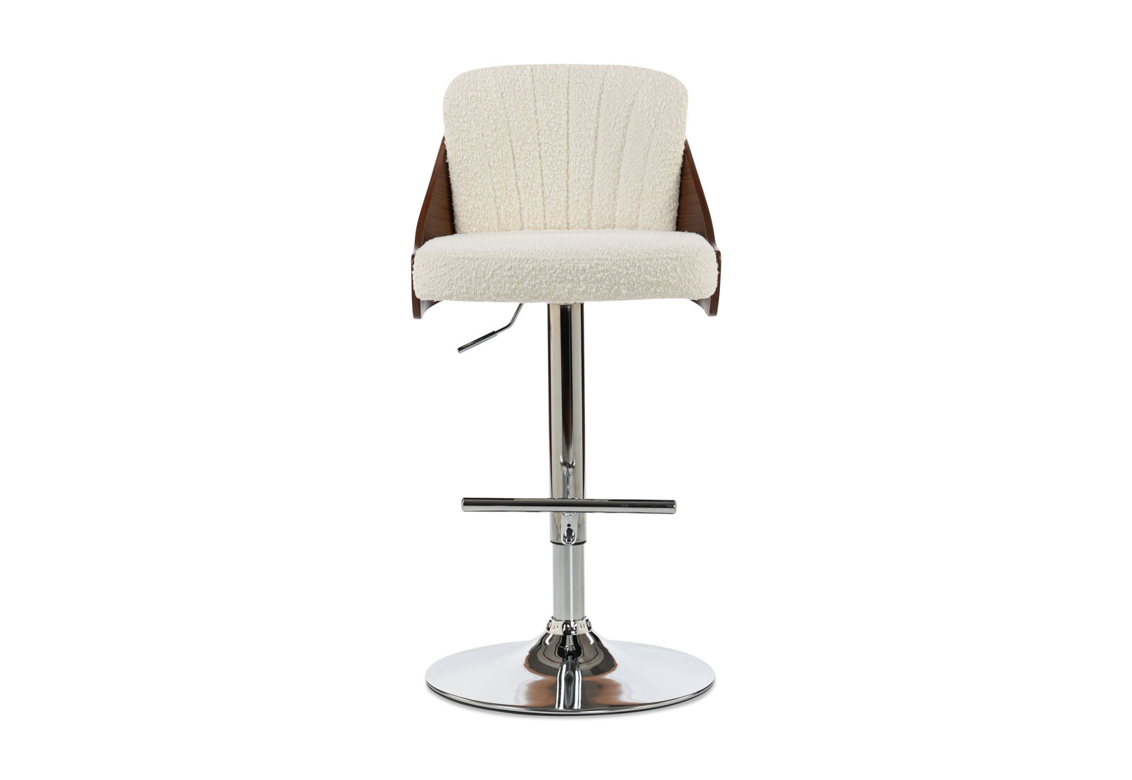 ELECTRA BAR STOOL WHITE/WALNUT