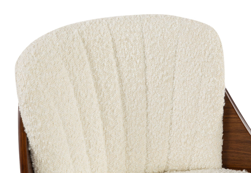 ELECTRA BAR STOOL WHITE/WALNUT