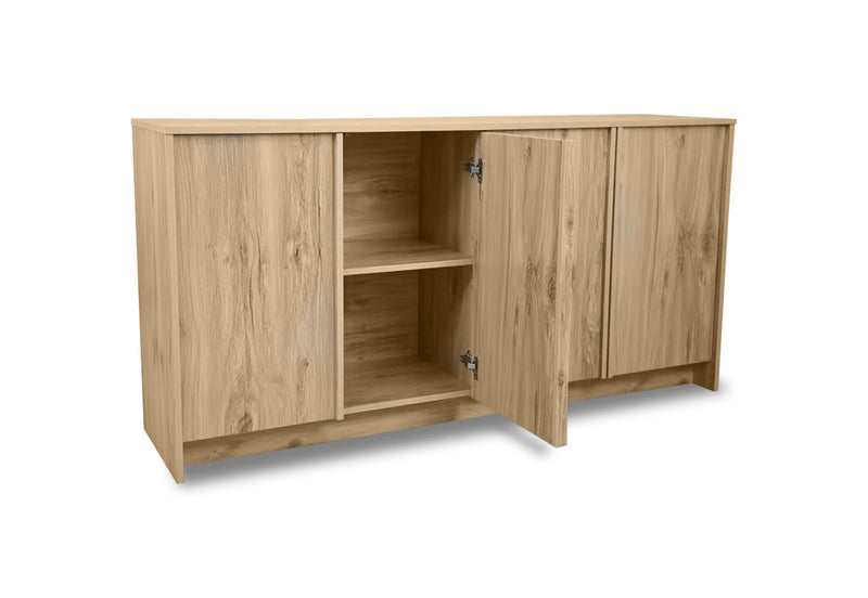 JAMESIA 4 DOOR BUFFET OAK