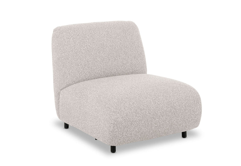 LAVINIA FABRIC ARMLESS CHAIR NATURAL