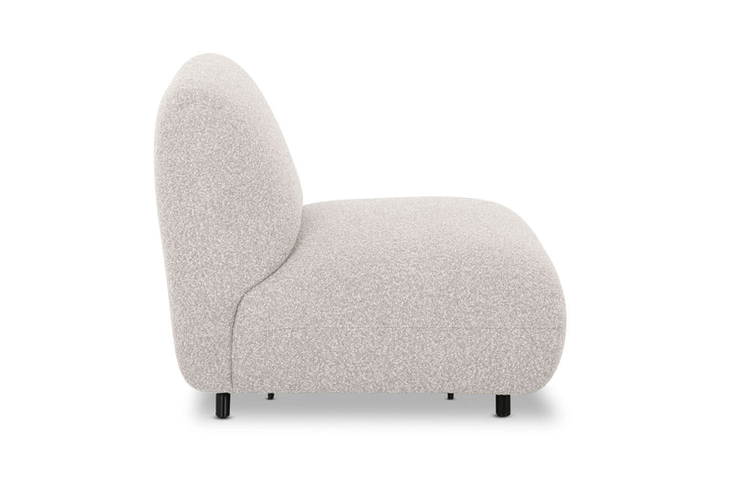 LAVINIA FABRIC ARMLESS CHAIR NATURAL