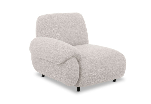 LAVINIA FABRIC LEFT-FACING ARM CHAIR NATURAL