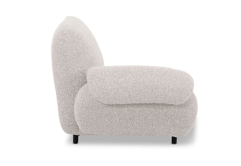 LAVINIA FABRIC LEFT-FACING ARM CHAIR NATURAL