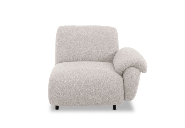 LAVINIA FABRIC RIGHT-FCAING ARM CHAIR NATURAL