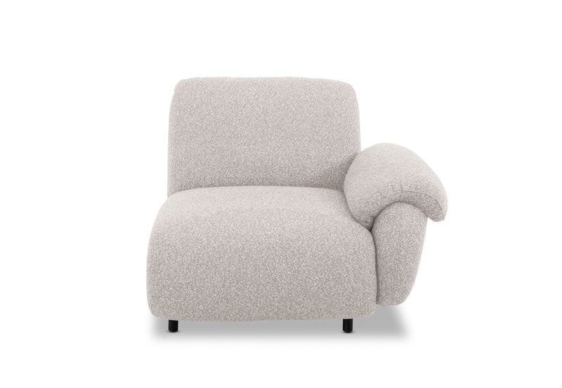 LAVINIA FABRIC RIGHT-FCAING ARM CHAIR NATURAL