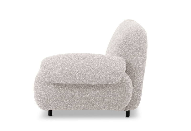 LAVINIA FABRIC RIGHT-FCAING ARM CHAIR NATURAL