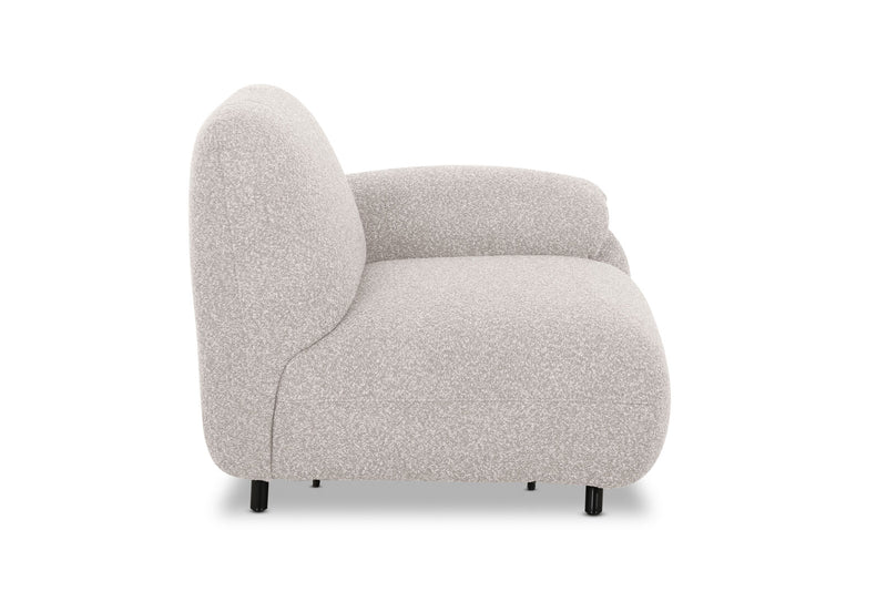 LAVINIA FABRIC RIGHT-FCAING ARM CHAIR NATURAL