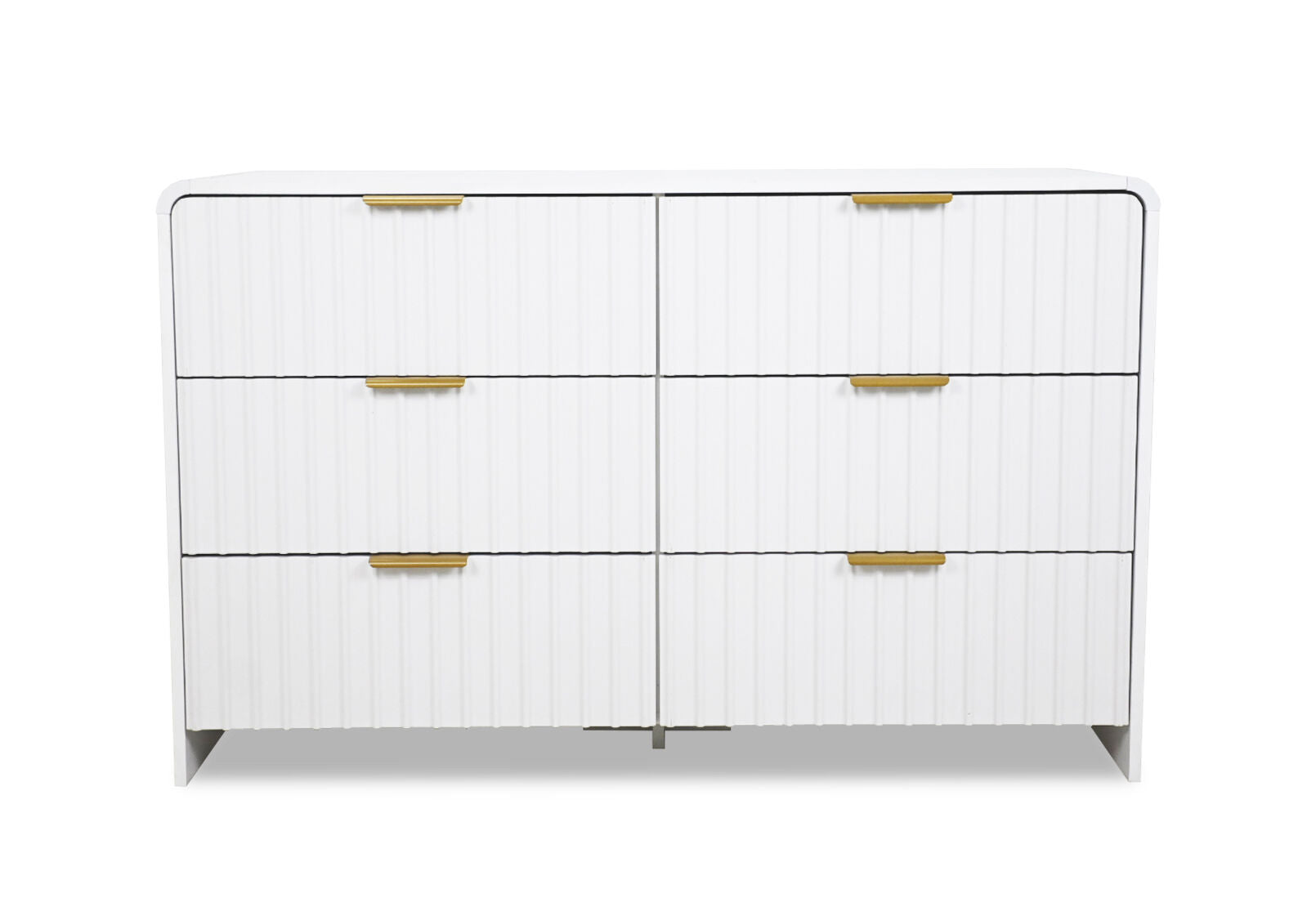 CARRARA 6 DRAWER DRESSER WHITE