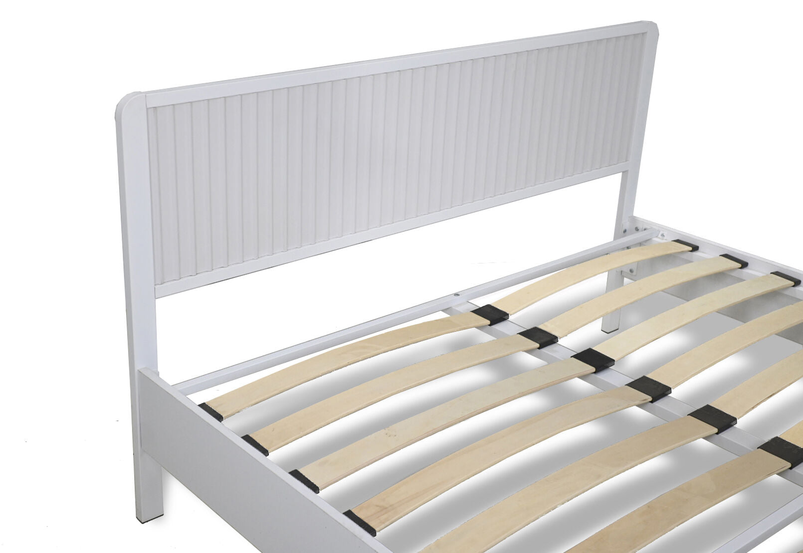 CARRARA QUEEN BED WHITE