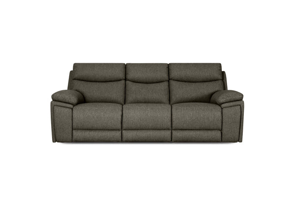 BRAVORA FABRIC 3 SEATER SOFA ELECTRIC RECLINER JADE