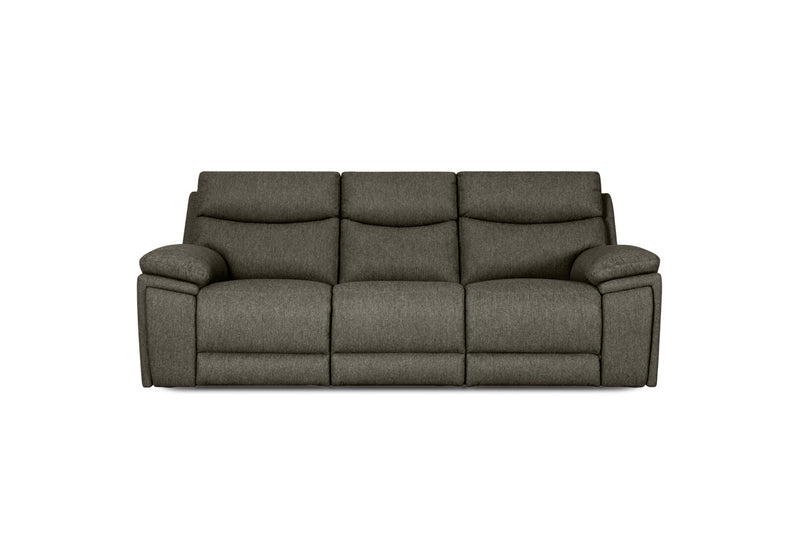 BRAVORA FABRIC 3 SEATER SOFA ELECTRIC RECLINER JADE