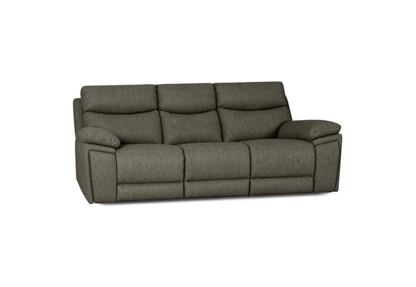 BRAVORA FABRIC 3 SEATER SOFA ELECTRIC RECLINER JADE