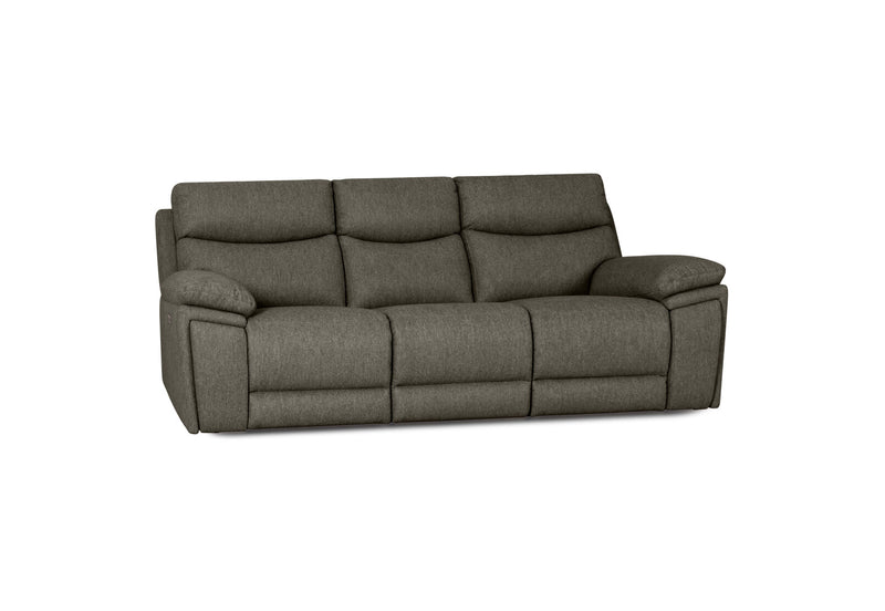 BRAVORA FABRIC 3 SEATER SOFA ELECTRIC RECLINER JADE
